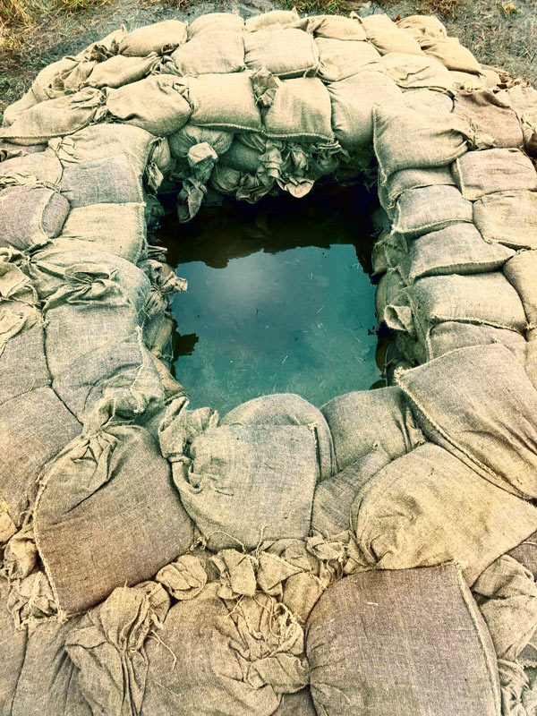 Quellkade, Deich Hodenhagen, Hochwasser