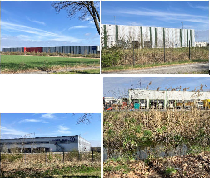 Gewerbeflächen Süd und NORD; aufgeschüttete Grundstücke