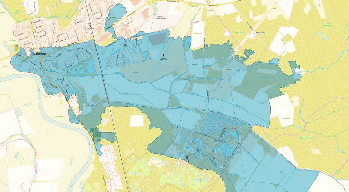 Karte des Verbandsgebiets Deichverband Hodenhagen